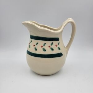 Vintage Ceramic Red Berry Creamer
